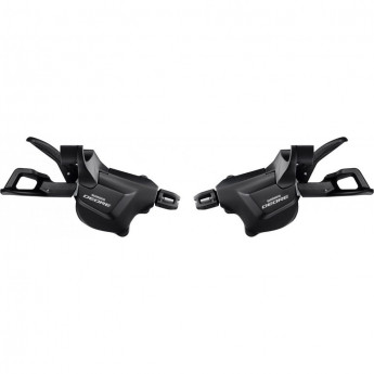 Шифтер SHIMANO DEORE, M6000-IR, правый, 10 скоростей, I-SPEC II, без индикатора, трос 2050 мм