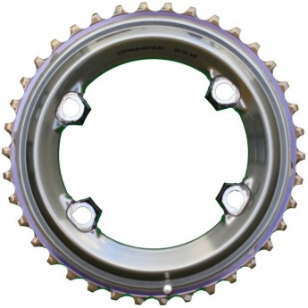 Звезда передняя для велосипеда SHIMANO DEORE FC-M590-10, 24T-AE черного цвета Y1LV24000